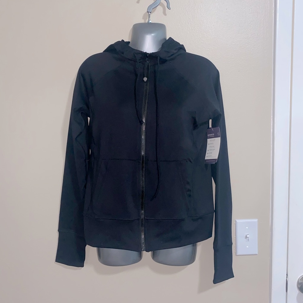 NWT Threads 4 Thought Plain Black Hoodie Sweatshirt, Size Small
